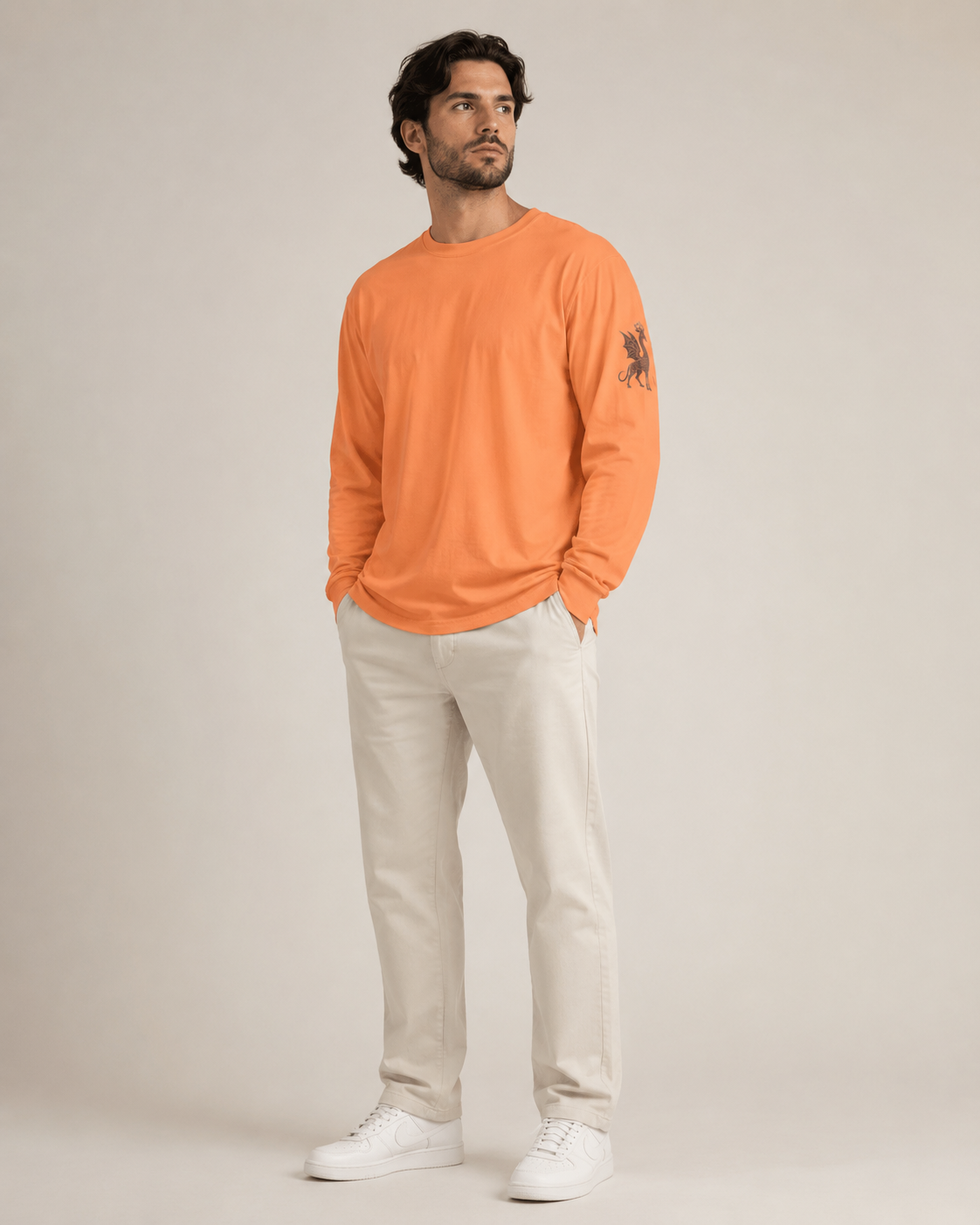 KingShadP Giragon Logo Long Sleeve T-Shirt